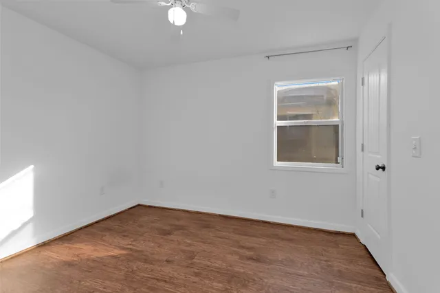 a view of a room with rack on the wall