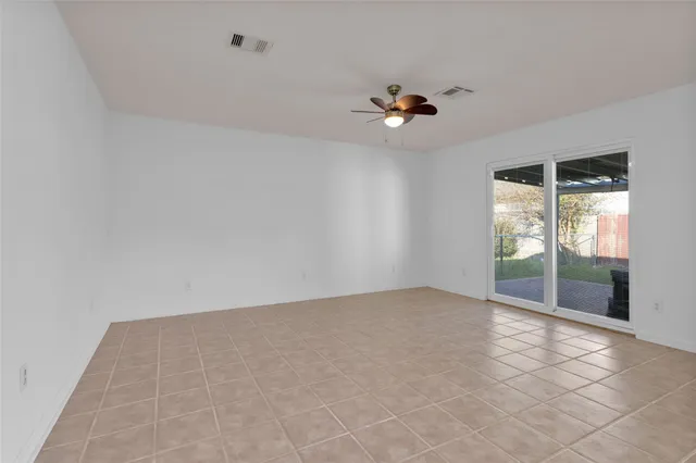 a view of a backyard with plants