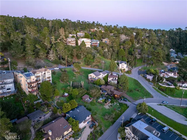 a aerial view of a house