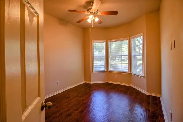 a view of a pathway of a building