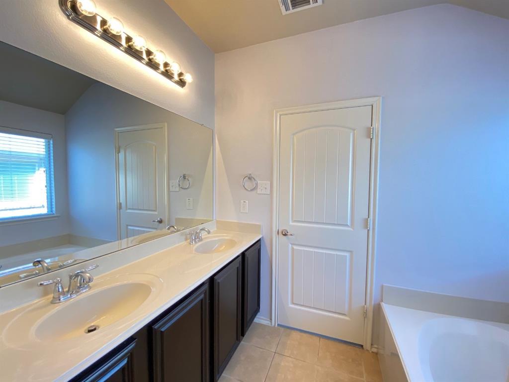 148 Meadow Crest Drive Princeton, TX 75407 - Photo 10 of 18 a bathroom with a sink a vanity and a mirror