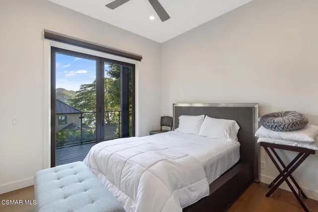 a view of lake with mountain in the background