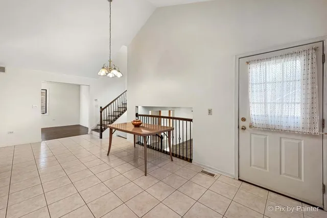 a view of a livingroom with furniture