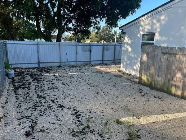 a backyard of a house