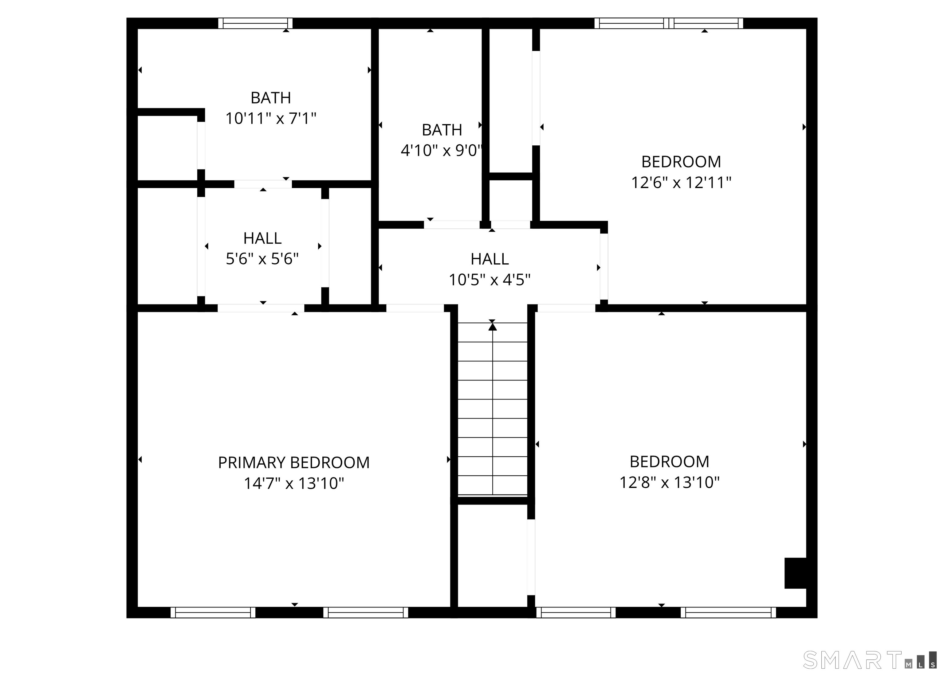 14 Deer Park Road Bristol, CT 06010 - Photo 18 of 20 Floor plan - upper level