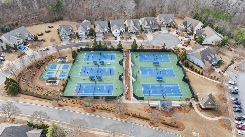 3418 Locust Cove Road Gainesville, GA 30504 - Photo 34 of 61 an aerial view of residential houses with outdoor space