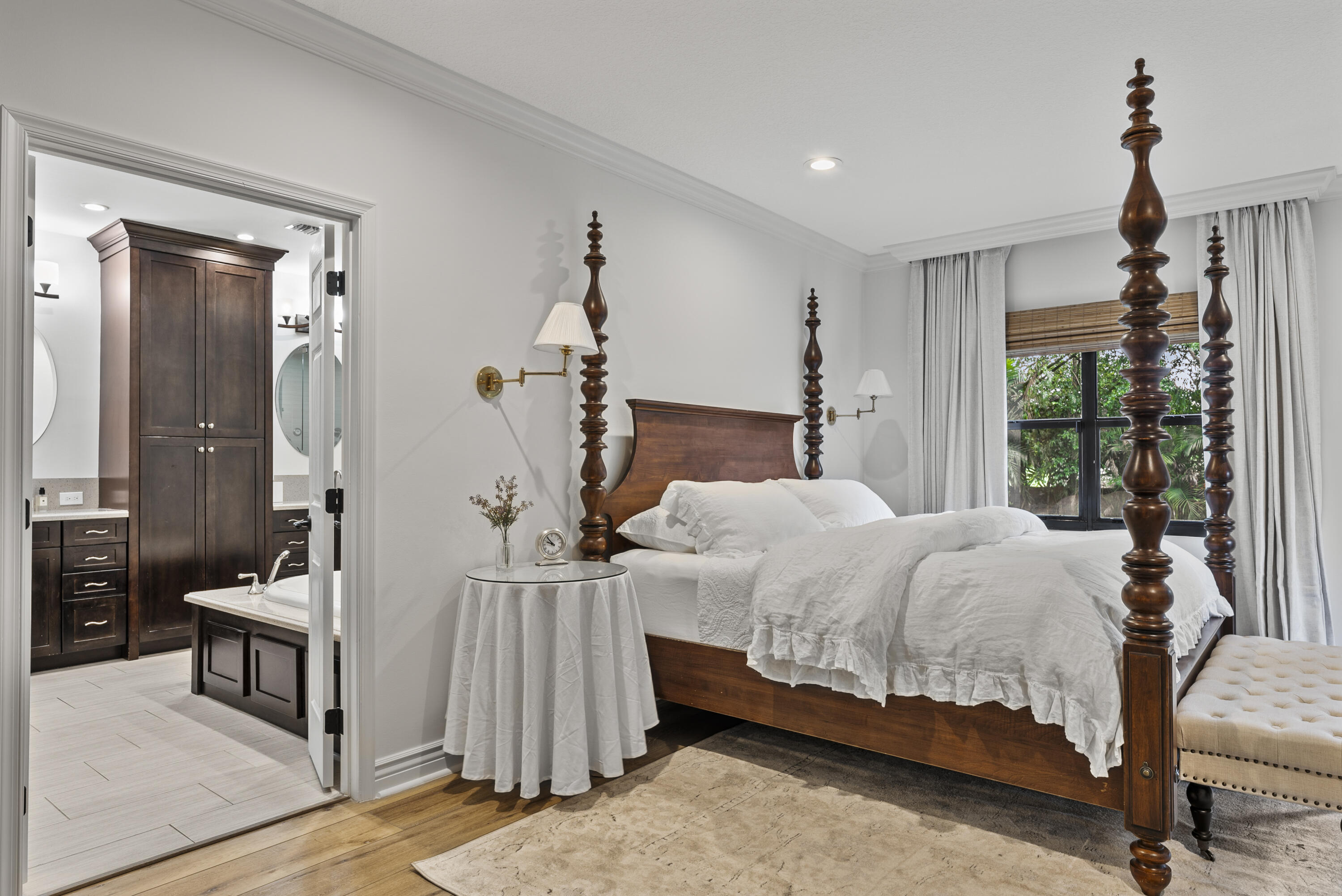 1925 Parkside Circle South Boca Raton, FL 33486 - Photo 34 of 61 a bedroom with a bed and a mirror