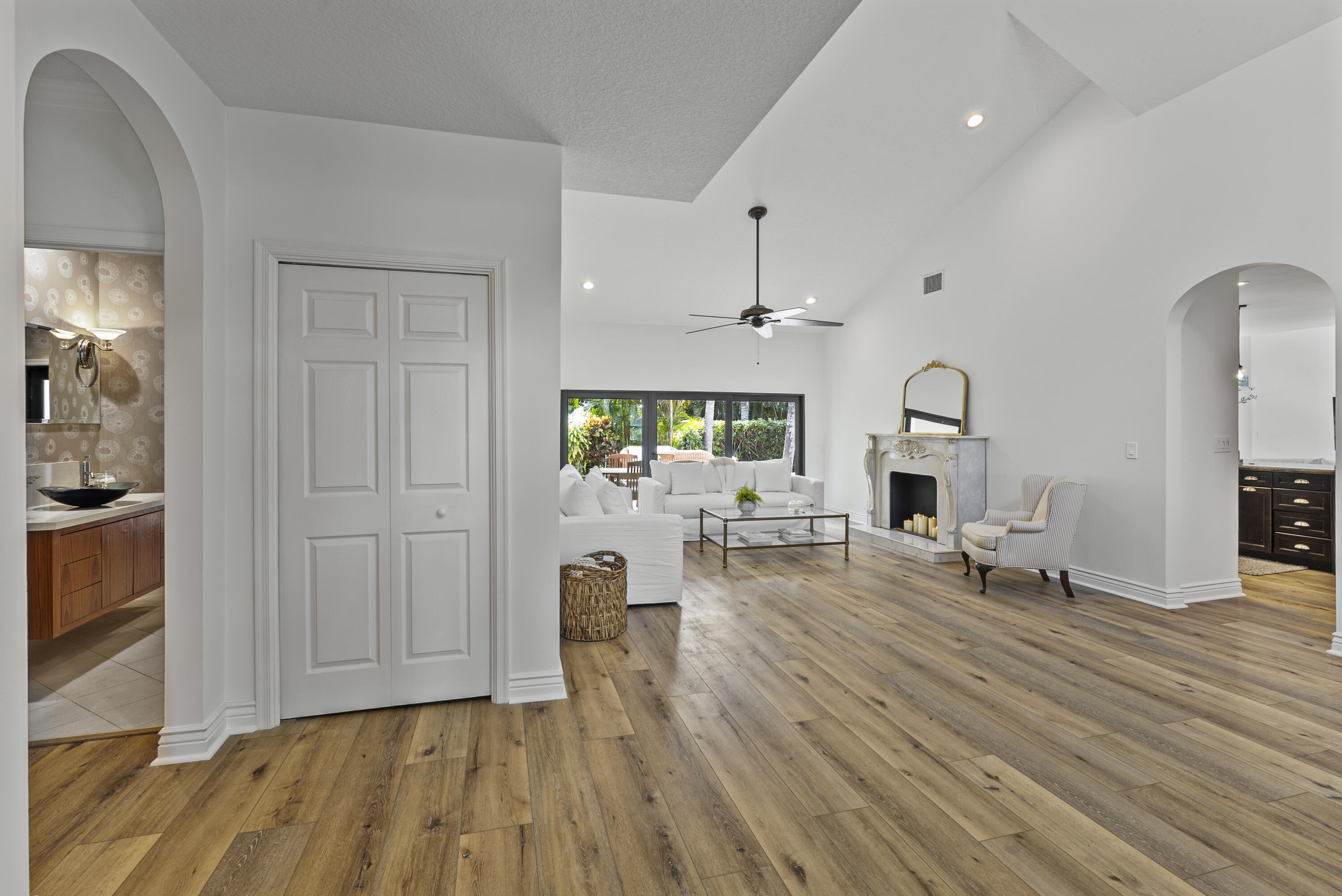 1925 Parkside Circle South Boca Raton, FL 33486 - Photo 7 of 61 a living room with furniture and a wooden floor
