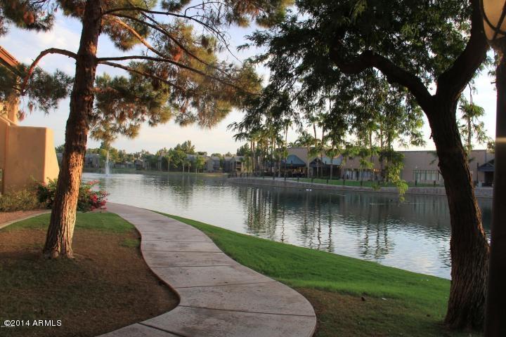 1825 West Ray Road, Unit 2055 Chandler, AZ 85224 - Photo 25 of 28 a view of a lake view with a large trees
