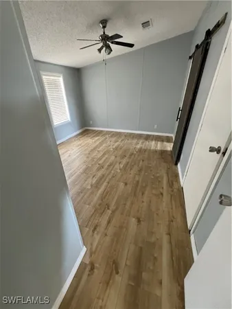 a view of hallway with stairs