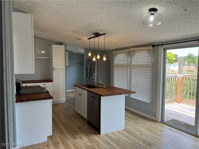 a front view of a house with a sink