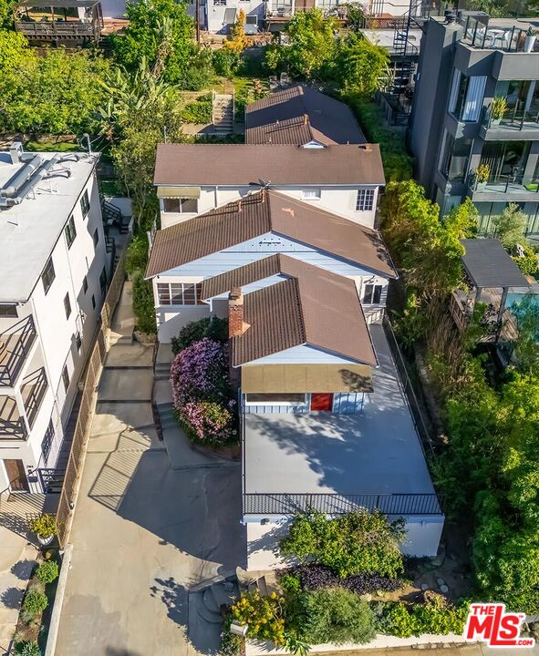 2106 Rockford Road Los Angeles, CA 90039 - Photo 13 of 66 an aerial view of a house with a yard