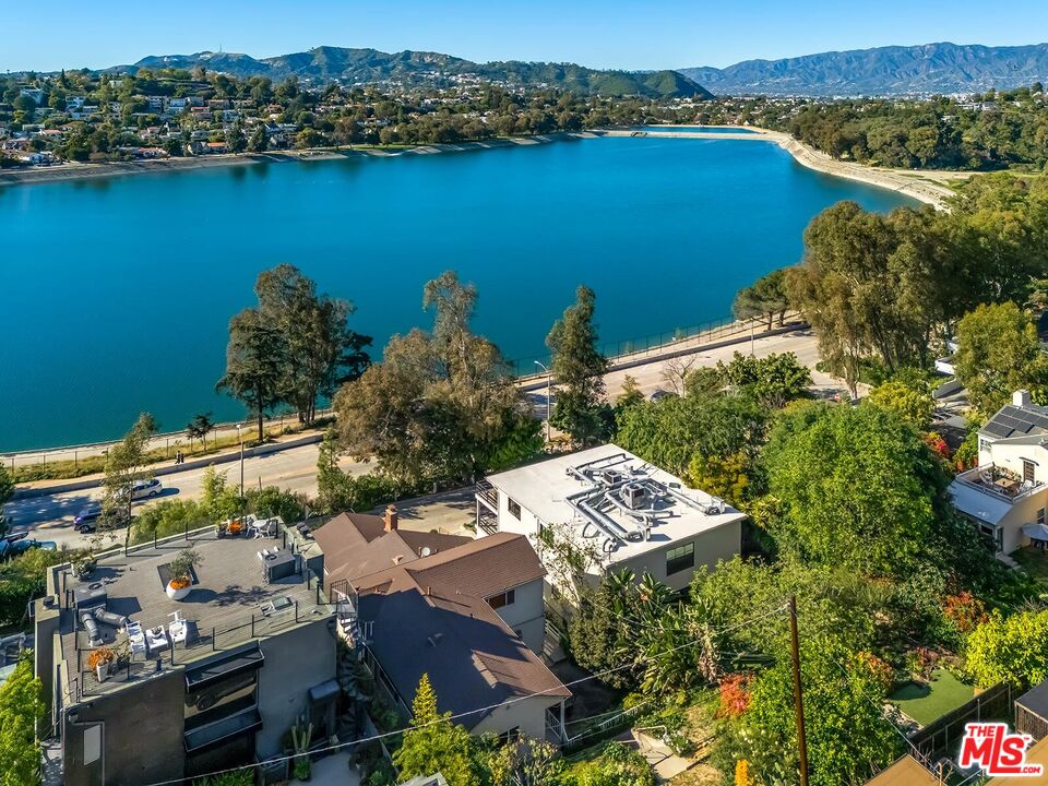 2106 Rockford Road Los Angeles, CA 90039 - Photo 9 of 66 an aerial view of a house with a lake view