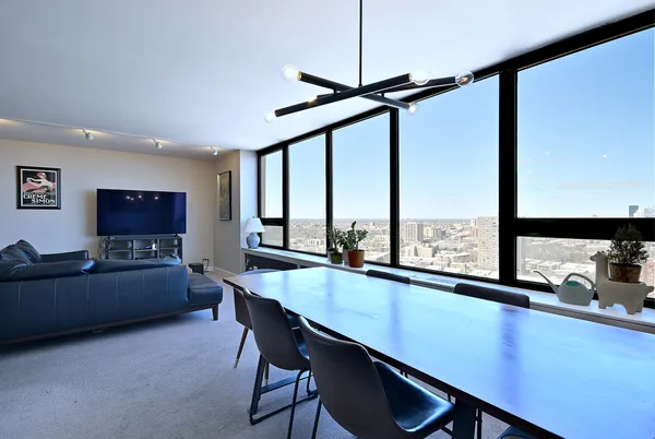 a room with furniture and window
