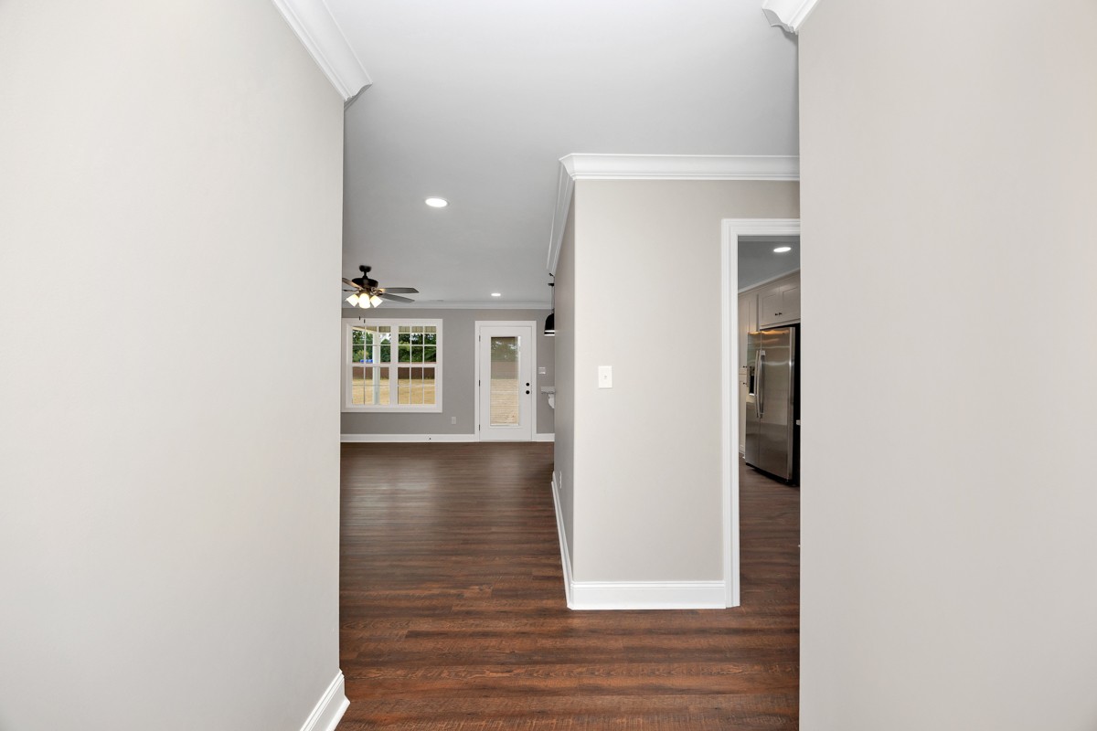 27025 North Wales Road Elkmont, AL 35620 - Photo 11 of 40 a view of a hallway with wooden floor