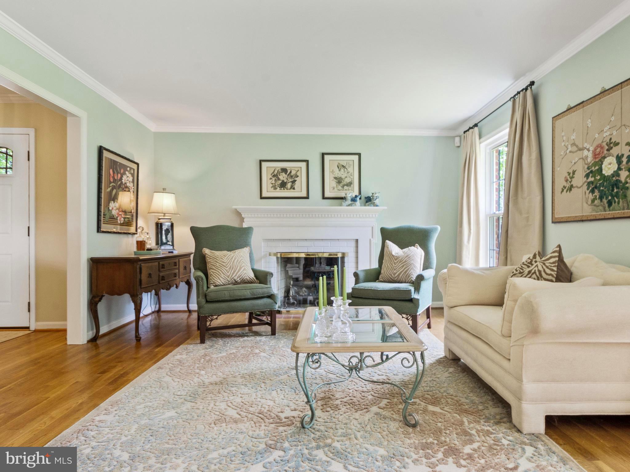 11327 Rolling House Road Rockville, MD 20852 - Photo 7 of 51 Living Room with Fireplace