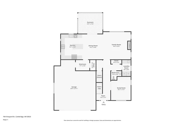 $550,000 | 704 Vineyard, Cambridge, WI 53523