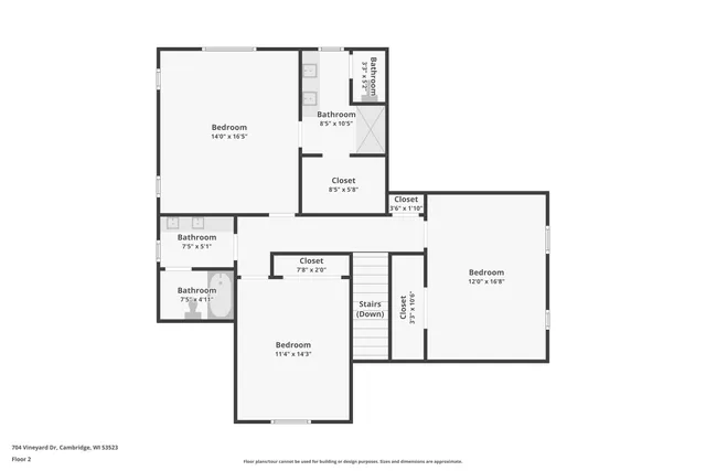 $550,000 | 704 Vineyard, Cambridge, WI 53523