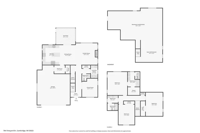 $550,000 | 704 Vineyard, Cambridge, WI 53523