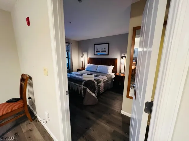 a view of a balcony with furniture