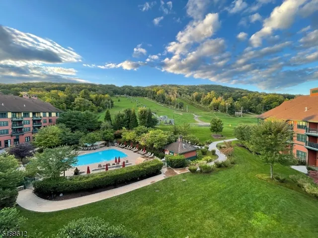 a aerial view of a house with a garden