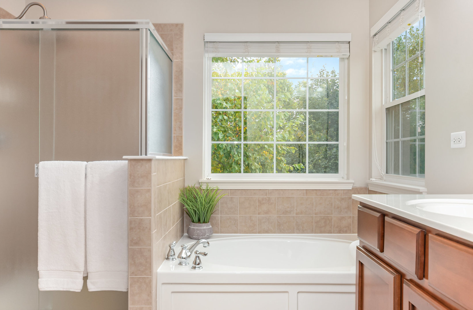 2576 Lyman Loop Yorkville, IL 60560 - Photo 30 of 52 a bathroom with a bathtub and shower