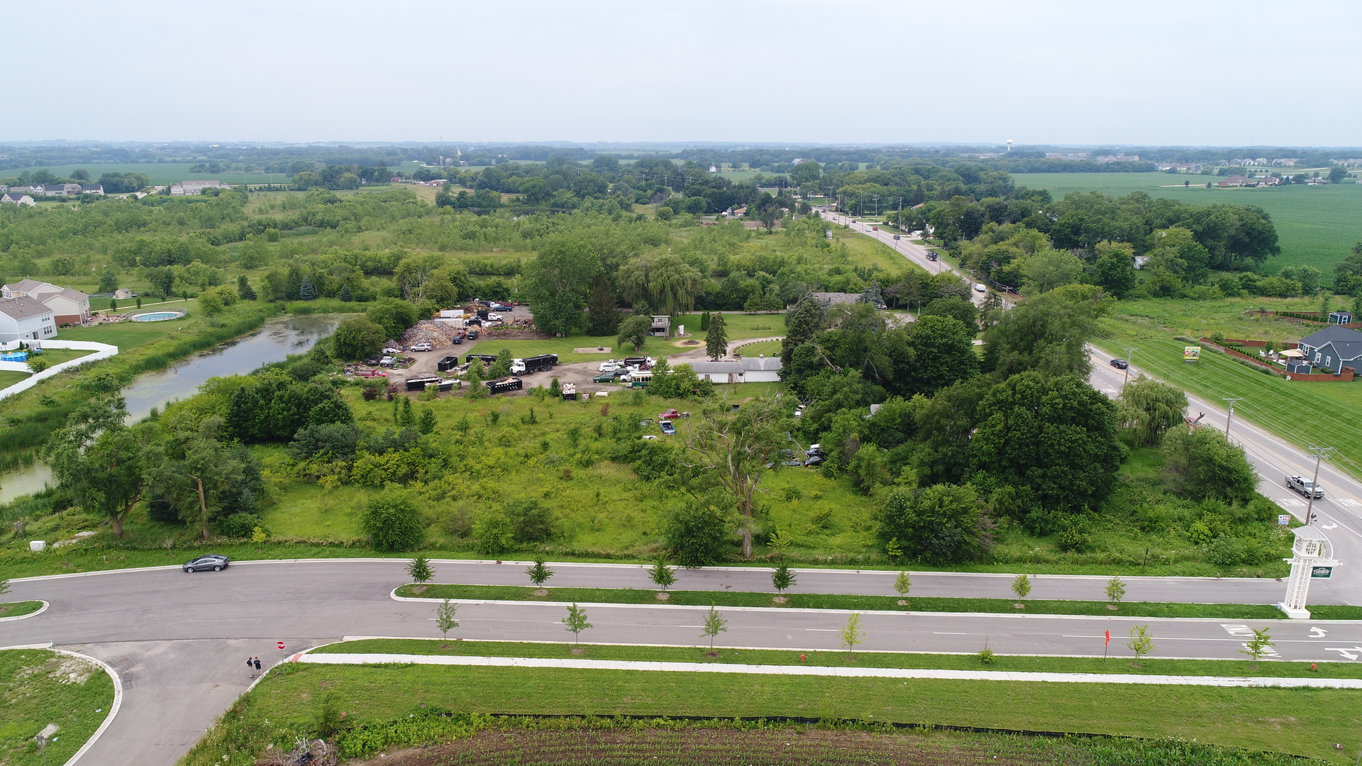 3301 Highway 20 Elgin, IL 60124 - Photo 2 of 6 an aerial view of a yard with houses