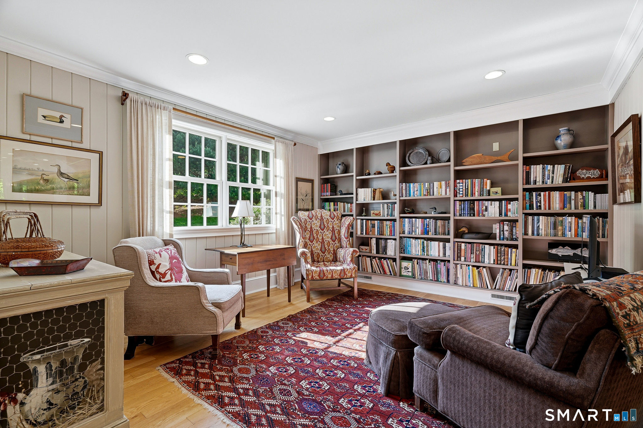 118 Bill Hill Road Lyme, CT 06371 - Photo 14 of 38 The adjacent den for cozy evenings