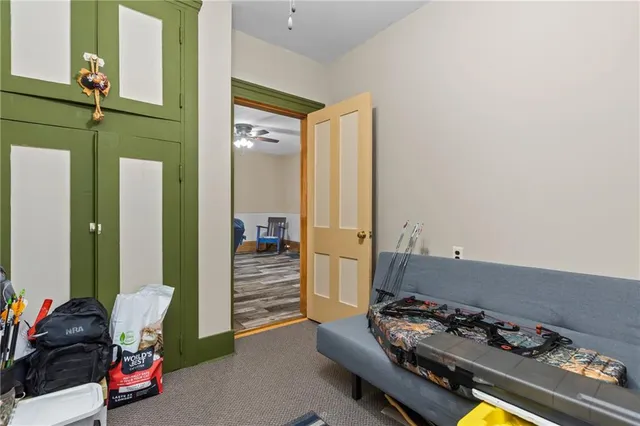 a view of storage and utility room