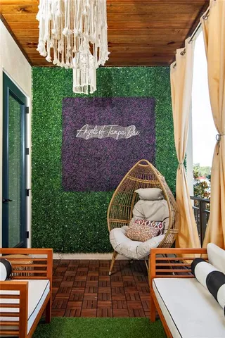 a view of a building and a street