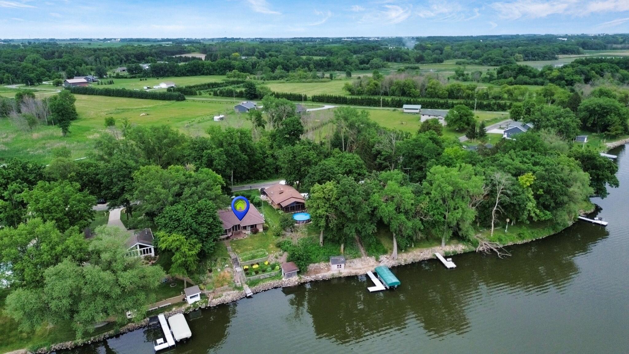 W9863 Dunn Road Fox Lake, WI 53933 - Photo 30 of 33 Aerial 4