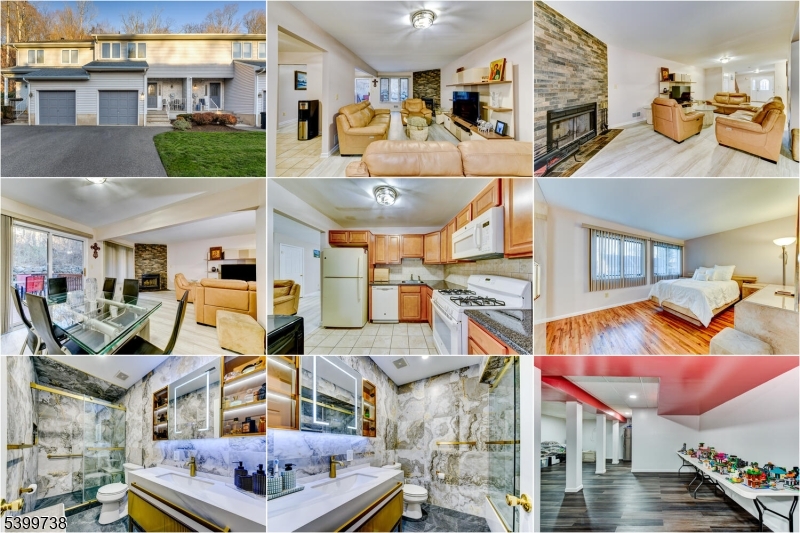 a view of multiple houses with a patio