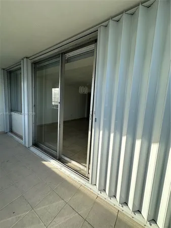 a view of a glass door
