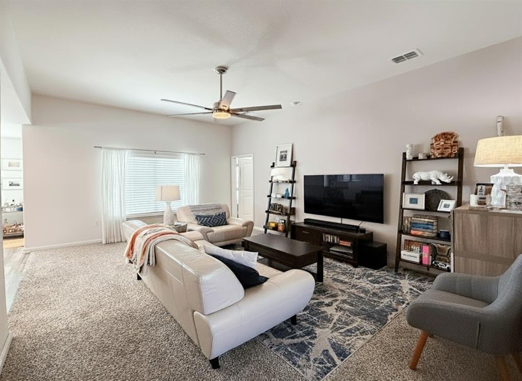 13507 Granite Park Road Ponder, TX 76259 - Photo 7 of 28 a living room with furniture and a flat screen tv
