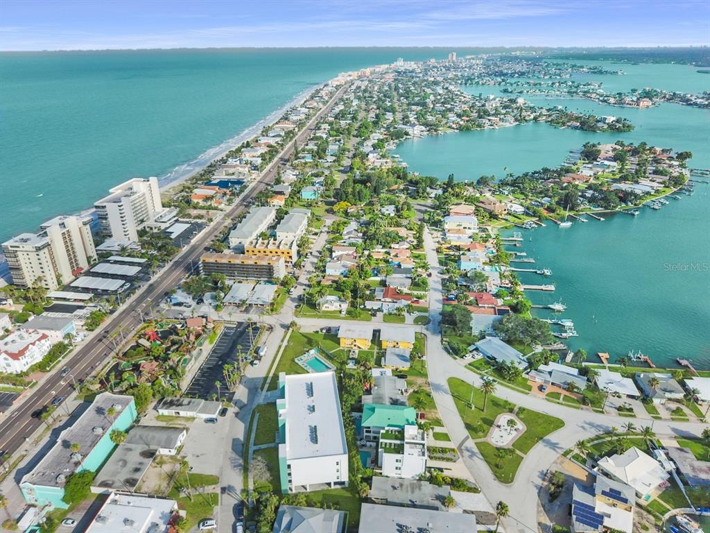 15305 1st Street East, Unit 202 Madeira Beach, FL 33708 - Photo 36 of 40 a view of a city with a lake
