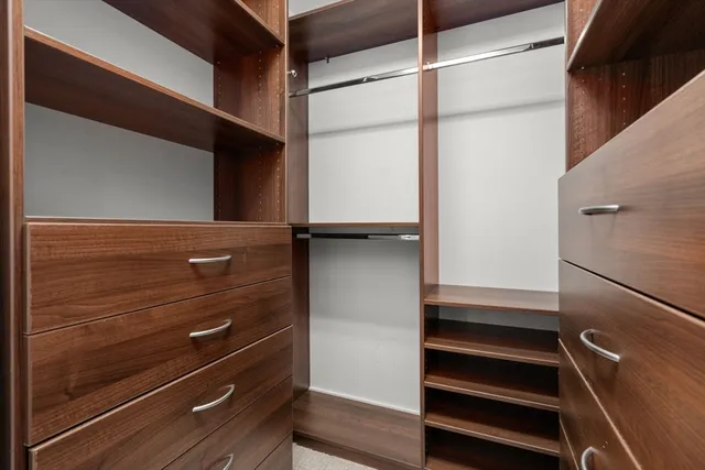 a view of walk in closet