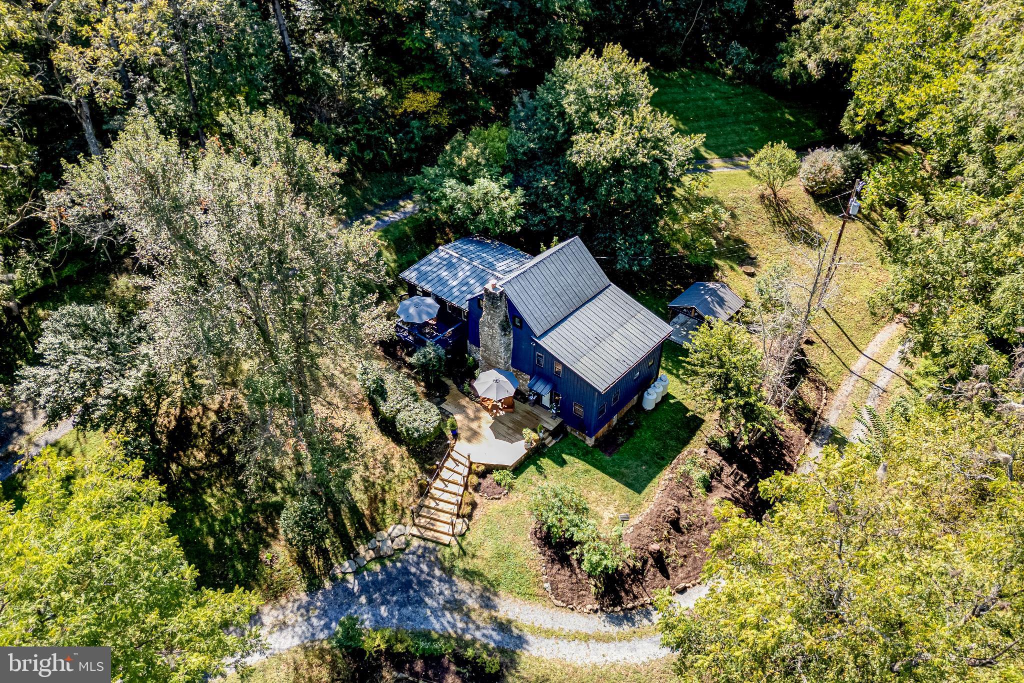 3225 Sage Road Markham, VA 22643 - Photo 4 of 48 Aerial view of home and gardens