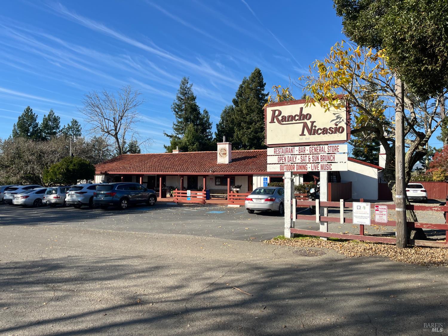 1355 Nicasio Valley Road Nicasio, CA 94946 - Photo 27 of 33 a view of a building with a patio