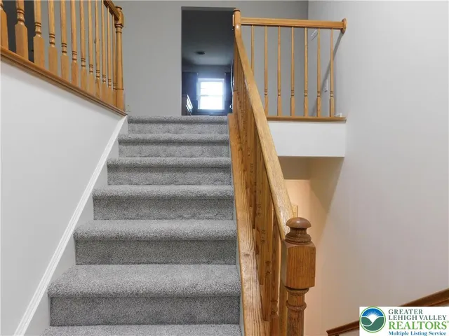 a view of a staircase