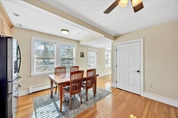 44 Holmes Road Dedham, MA 02026 - Photo 12 of 24 a view of a dining room with furniture window and wooden floor