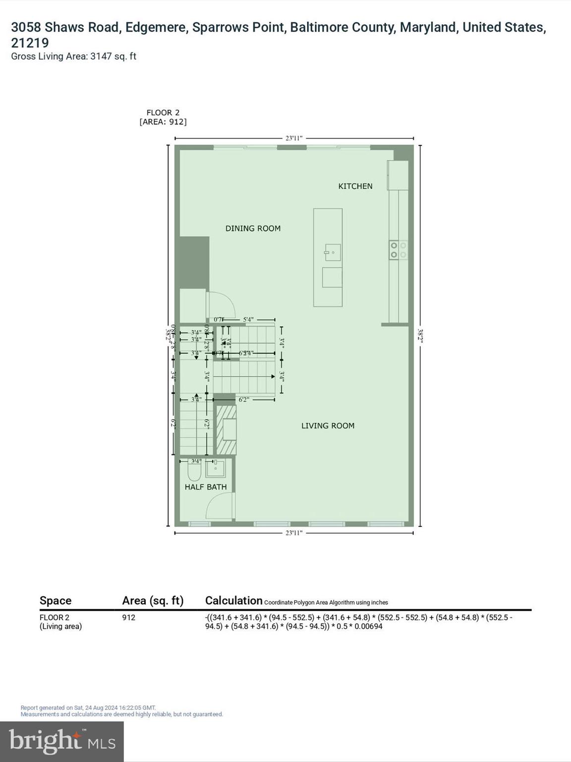 3058 Shaws Road Sparrows Point, MD 21219 - Photo 76 of 81 Main Living Level Floor Plan