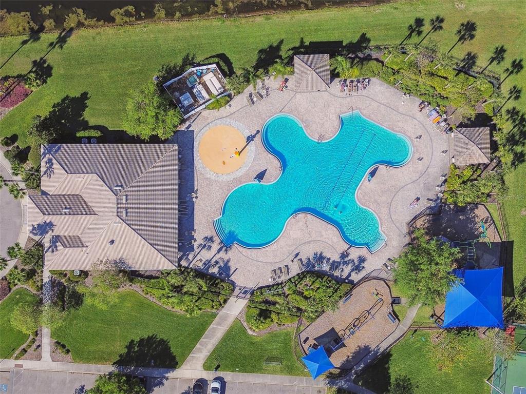 11478 Weston Course Loop Riverview, FL 33579 - Photo 29 of 30 an aerial view of a swimming pool patio and outdoor seating