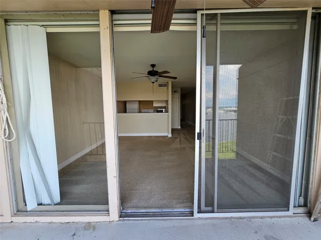 a view of an entryway with a window