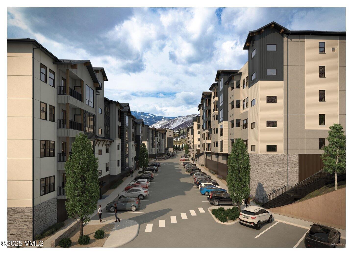 1281 North Frontage Road West, Unit A303 Vail, CO 81657 - Photo 10 of 14 a city view with tall buildings