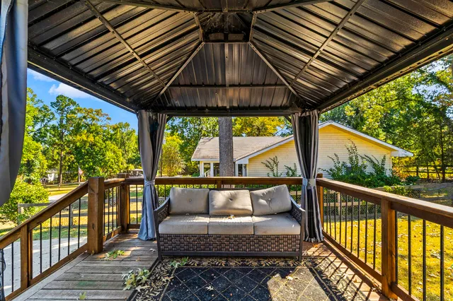 a view of city from balcony