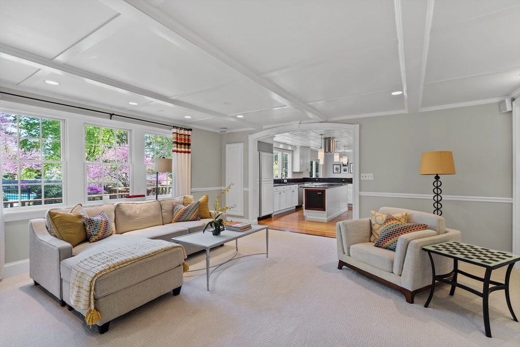86 Allen Farm Lane Concord, MA 01742 - Photo 14 of 34 a living room with furniture and a large window