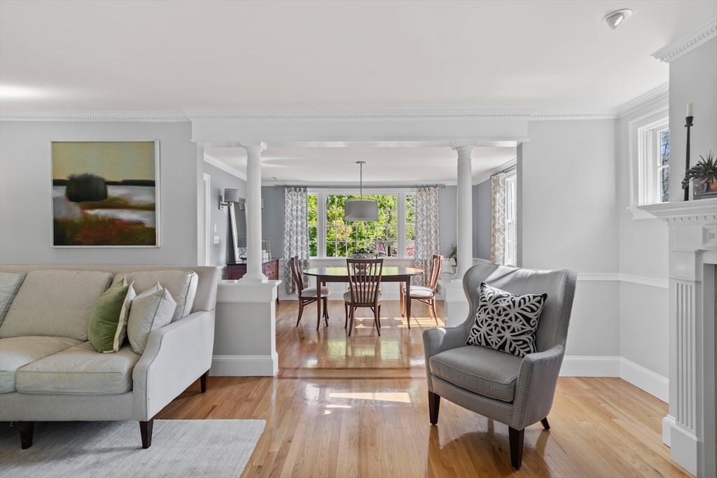 86 Allen Farm Lane Concord, MA 01742 - Photo 6 of 34 a living room with furniture and a large window