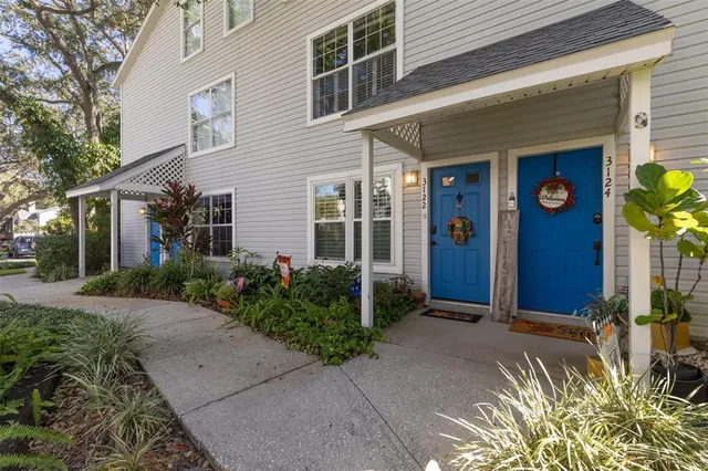 a front view of a house