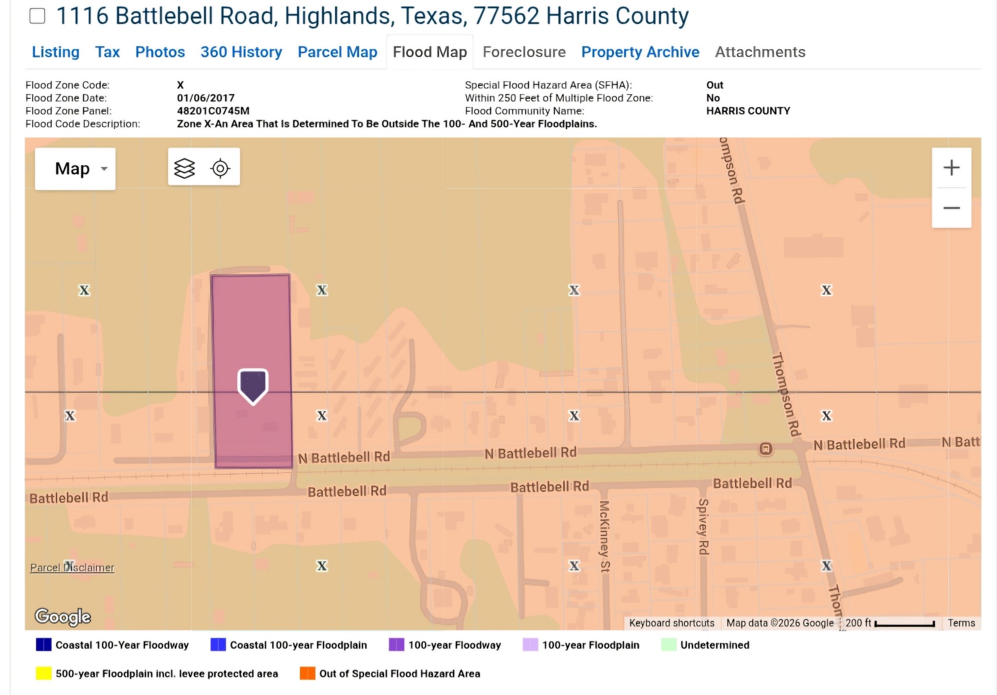 1116 North Battlebell Road Highlands, TX 77562 - Photo 23 of 23 NOT in Flood zone.