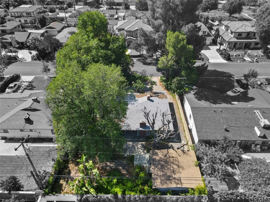 415 Alster Avenue Arcadia, CA 91006 - Photo 15 of 16 an aerial view of a house with a yard and large trees